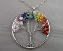 Chakra Tree of Life Pendant (Platinum Plated) Z075