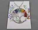 Chakra Tree of Life Pendant (Platinum Plated) Z075