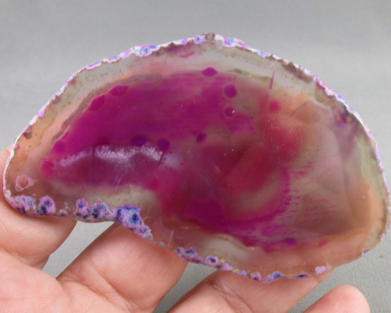 Agate Polished Slice (Drilled) 1pc B029-3