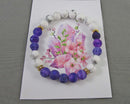 Weathered Agate and Howlite Gemstone Bracelet 1pc Z066