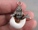 Mermaid Shell Pendant (Vintage) H070-13
