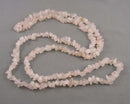 Rose Quartz Gemstone Necklace Vintage H070-14