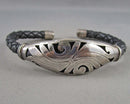925 Sterling Silver Cuff Bracelet (Vintage) H072-3