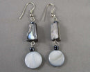 Abalone Shell Earrings (Vintage) H072-4