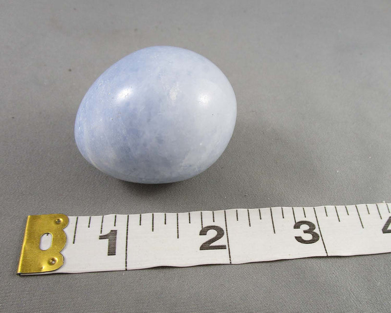 Blue Calcite Crystal Egg 1pc Z005