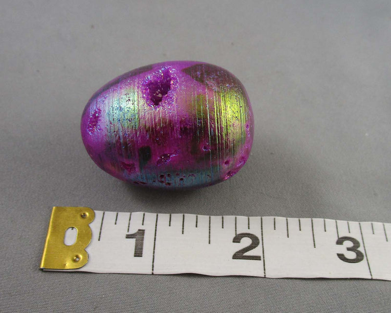 Electroplated Quartz Crystal Egg 1pc Z009