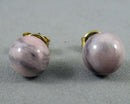 Rhodonite Gemstone Earrings (Vintage) H072-16