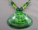Shell Pendant Necklace Vintage H072-17