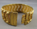 Gold Tone Mesh Bracelet (Vintage) H072-18