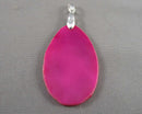 Pink Agate Gemstone Pendant (Vintage) H072-19