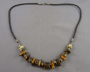 Tiger Eye Gemstone Necklace (Vintage) H070-24