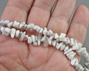 White Howlite Chip Strand 35" Strand (C348)