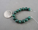 Green Malachite Beads Round Various Sizes