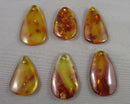 You Choose!  Amber Drilled Cabochon