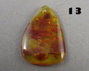 You Choose!  Amber Drilled Cabochon