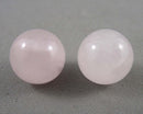 Mini Rose Quartz Crystal Spheres 14mm 2pcs C743