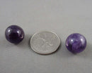 Mini Amethyst Crystal Spheres 14mm 2pcs C744