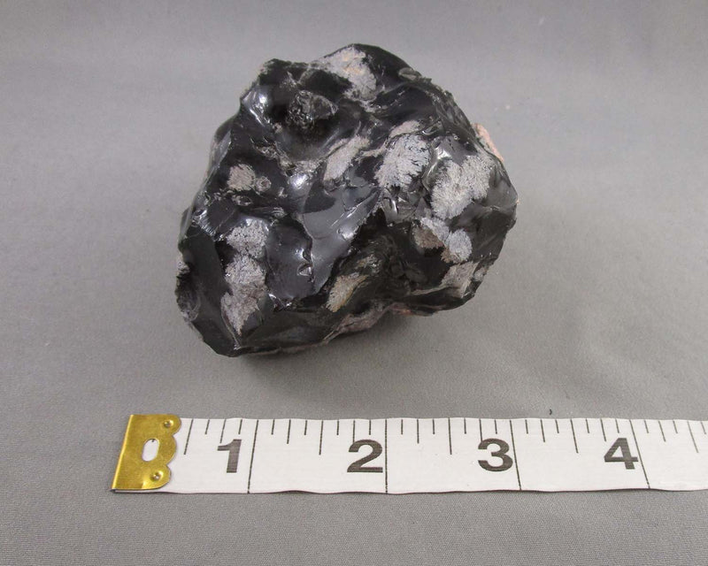 Snowflake Obsidian Raw Stone 1pc B017-1