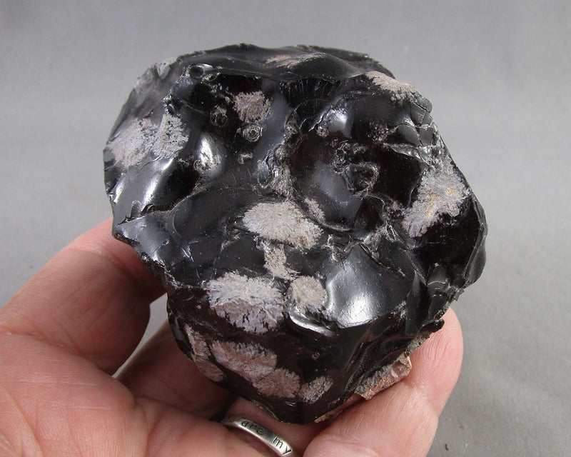 Snowflake Obsidian Raw Stone 1pc B017-1