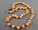Natural Pearl Gemstone Necklace Vintage H073-16