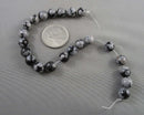 Snowflake Obsidian Bead Strand Round Various Sizes