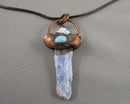 Blue Kyanite Gemstone Pendant (Vintage) H073-24