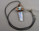 Blue Kyanite Gemstone Pendant (Vintage) H073-24