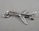 Airplane 925 Sterling Silver Pendant (Vintage) H076-2