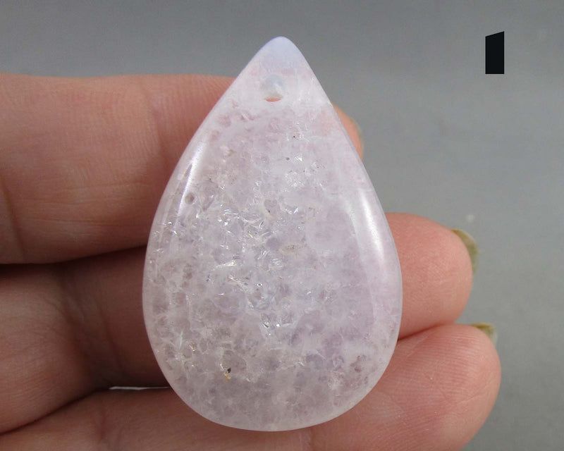 You Choose!  Blue Lace Agate Drilled Pendants