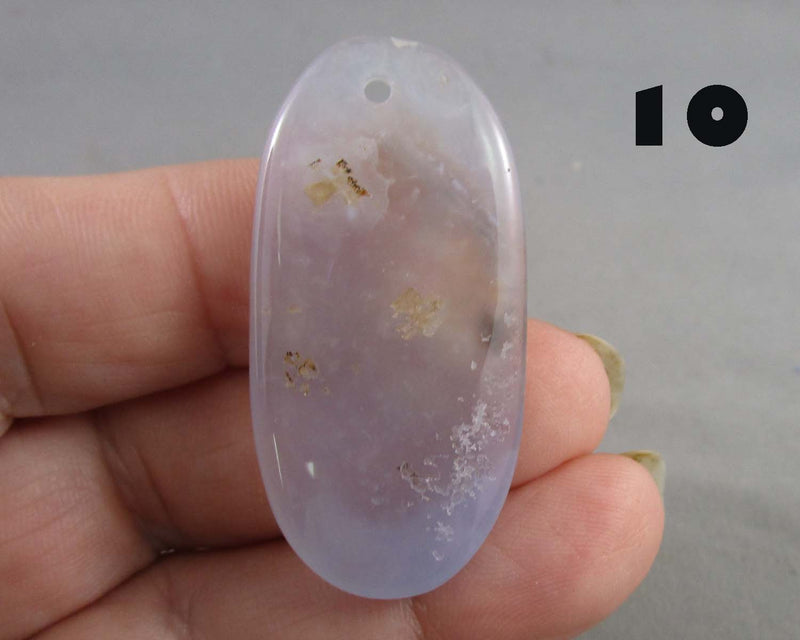 You Choose!  Blue Lace Agate Drilled Pendants