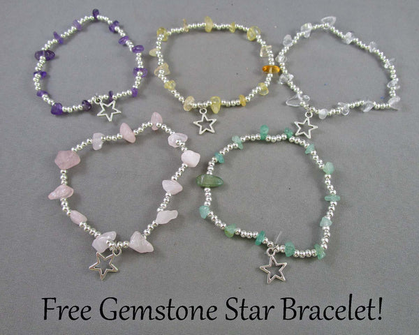 FREE Gemstone Star Bracelet with $30 Purchase!
