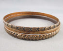 Set of 3 Copper Bangles (Vintage) H076-15