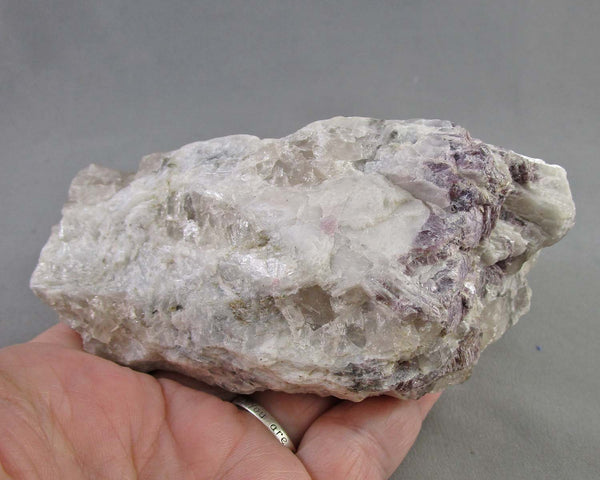 Smoky Quartz, Lepidolite and Albite Crystal 1pc B022-3