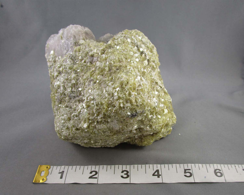 Large Yellow Mica & Smoky Quartz Crystal 1pc