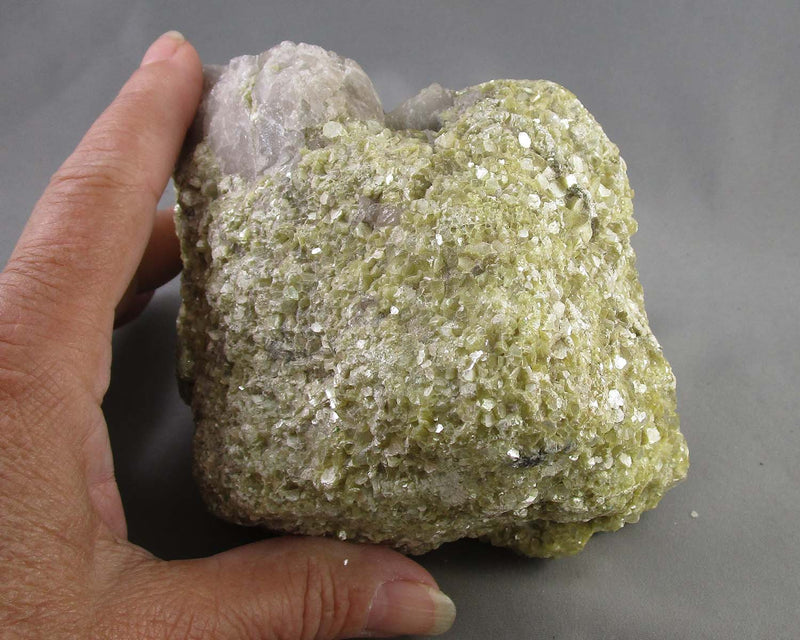 Large Yellow Mica & Smoky Quartz Crystal 1pc