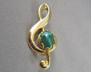 Malachite Gemstone Brooch (Vintage) H077-2