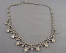 Pretty Rhinestone Crystal Necklace (Vintage) H077-9