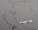 0.7mm Rope Chain 925 Sterling Silver with Herkimer Diamonds H077-10