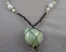 Aventurine Gemstone Necklace (Vintage) H077-14