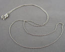 0.7mm Rope Chain 18" Sterling Silver 925  H077-15