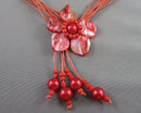 Shell Pendant Necklace (Vintage) H077-12