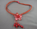 Shell Pendant Necklace (Vintage) H077-12