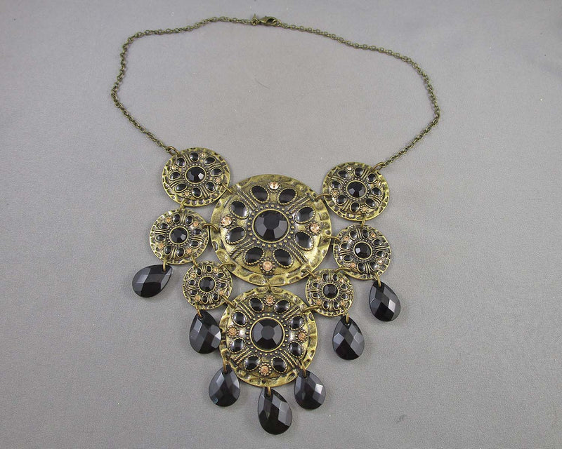 Vintage Boho Necklace (Brass) B076-1