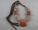 Red Goldstone Necklace (Vintage) H078-3