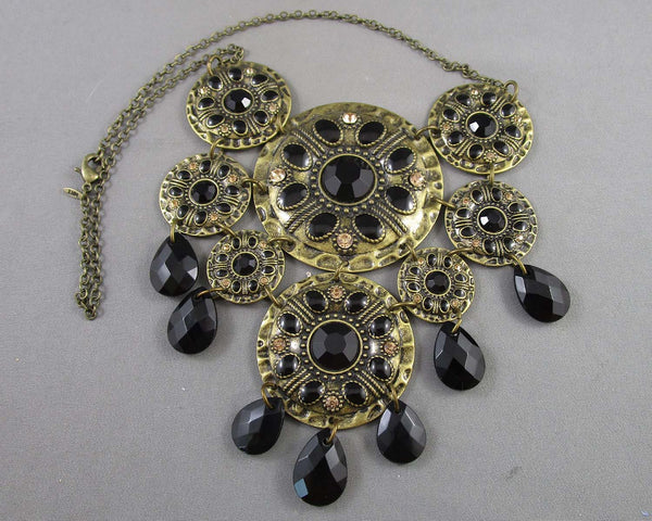 Vintage Boho Necklace (Brass) B076-1