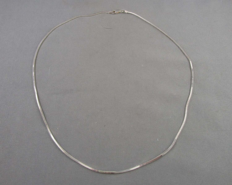 1.1mm Herringbone Chain Sterling Silver 925 (Vintage) B076-3