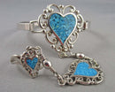 Magnesite Finger Chain Bracelet (Vintage) H078-7