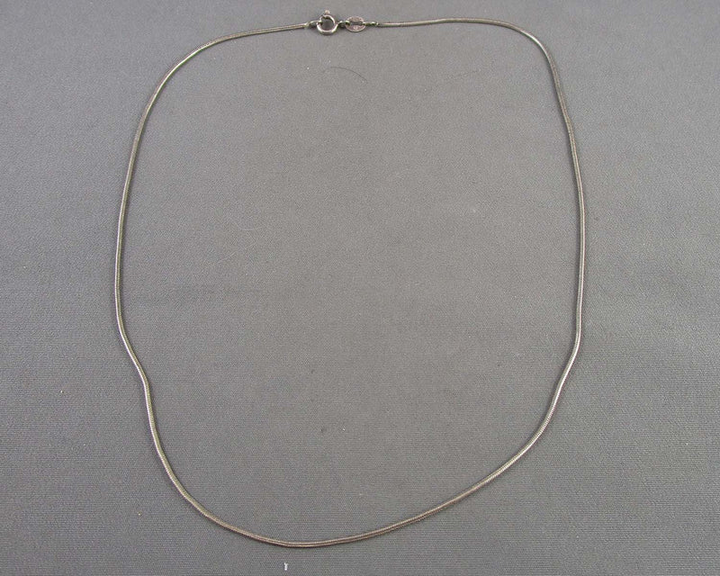 0.9mm Snake Chain Sterling Silver 925 (Vintage) B076-4