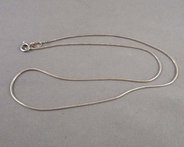 0.9mm Snake Chain Sterling Silver 925 (Vintage) B076-4