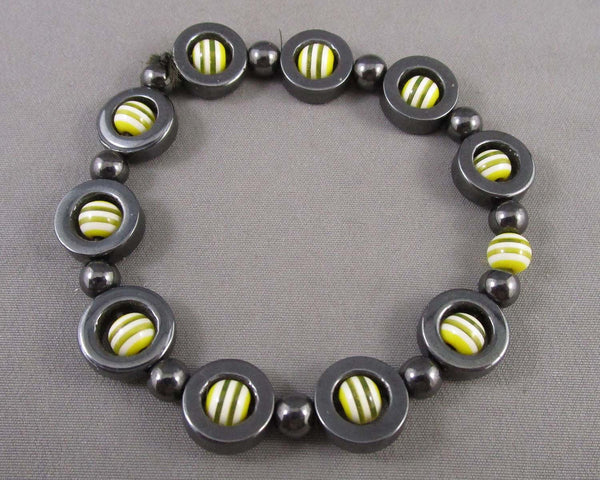 Hematite Bracelet Vintage B076-6
